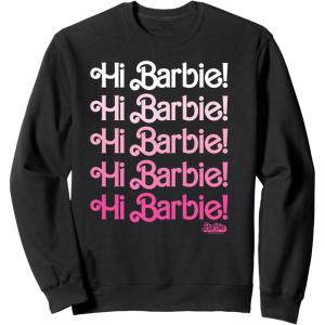 imageBarbie The Movie  Hi Barbie Stacked SweatshirtBlack