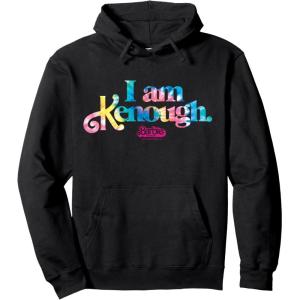 imageBarbie The Movie  Im Kenough Tie Dye Logo Pullover HoodieBlack