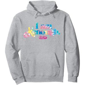 imageBarbie The Movie  Im Kenough Tie Dye Logo Pullover HoodieHeather Grey