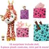 imageBarbie Cutie Reveal Doll Snowflake Sparkle Series Owl Plush Costume 10 Surprises Including Mini Pet ampamp Color ChangeDeer