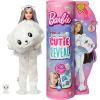 imageBarbie Cutie Reveal Doll Snowflake Sparkle Series Owl Plush Costume 10 Surprises Including Mini Pet ampamp Color ChangePolar Bear