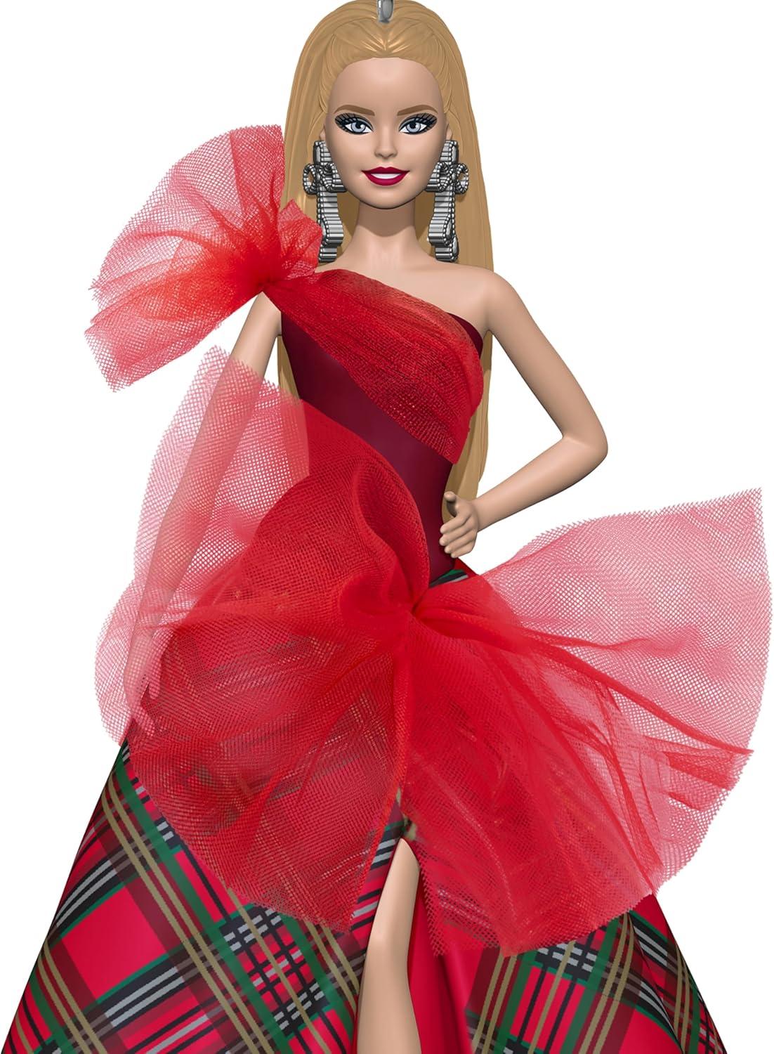 imageHallmark Keepsake Christmas Ornament 2025 2025 Holiday Barbie Gifts for Barbie Fans2024 White Holiday Barbie