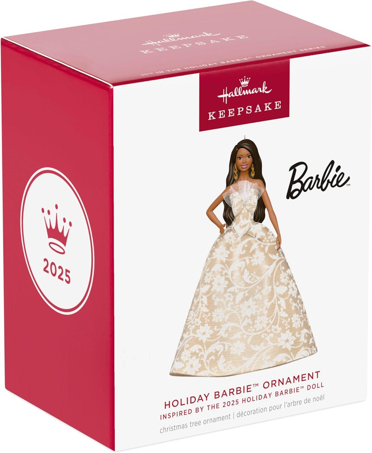 imageHallmark Keepsake Christmas Ornament 2025 2025 Holiday Barbie Gifts for Barbie Fans2025 Black Holiday Barbie
