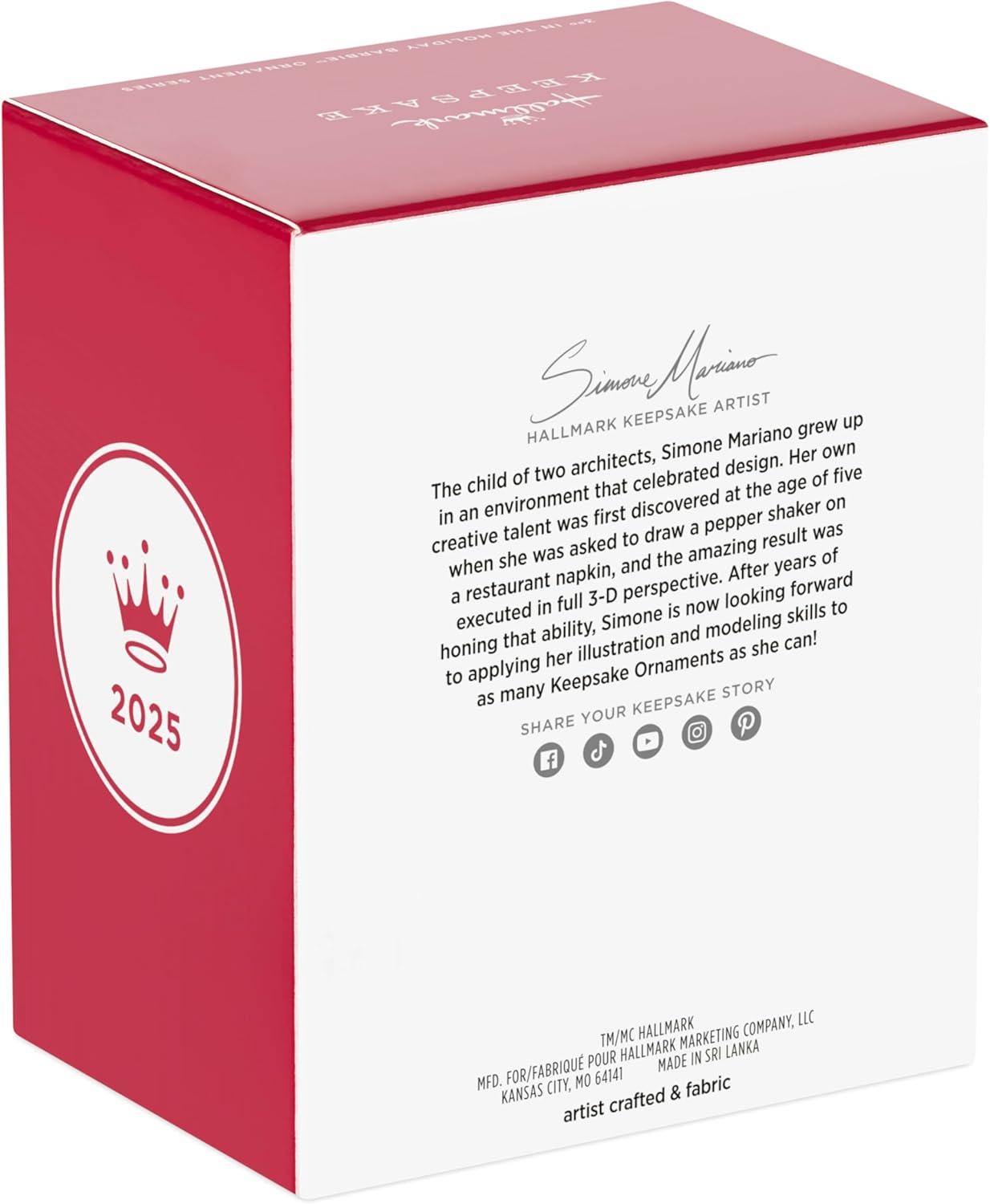 imageHallmark Keepsake Christmas Ornament 2025 2025 Holiday Barbie Gifts for Barbie Fans2025 Latina Holiday Barbie