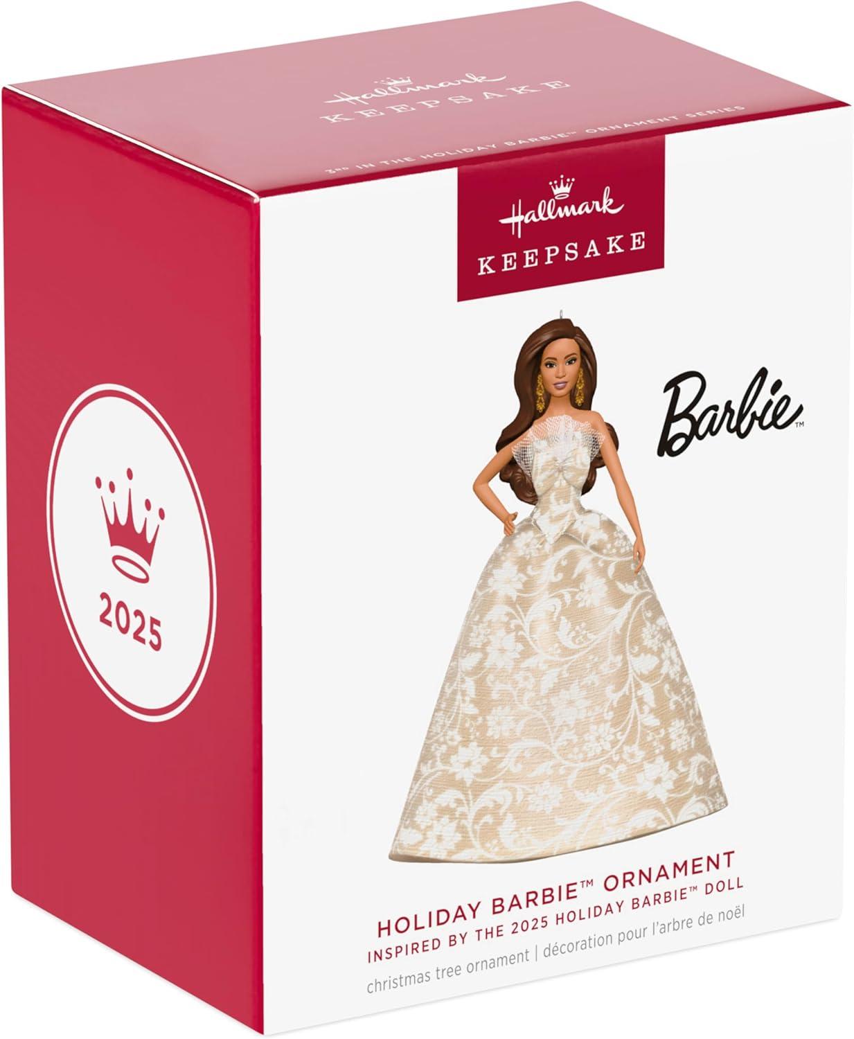 imageHallmark Keepsake Christmas Ornament 2025 2025 Holiday Barbie Gifts for Barbie Fans2025 Latina Holiday Barbie