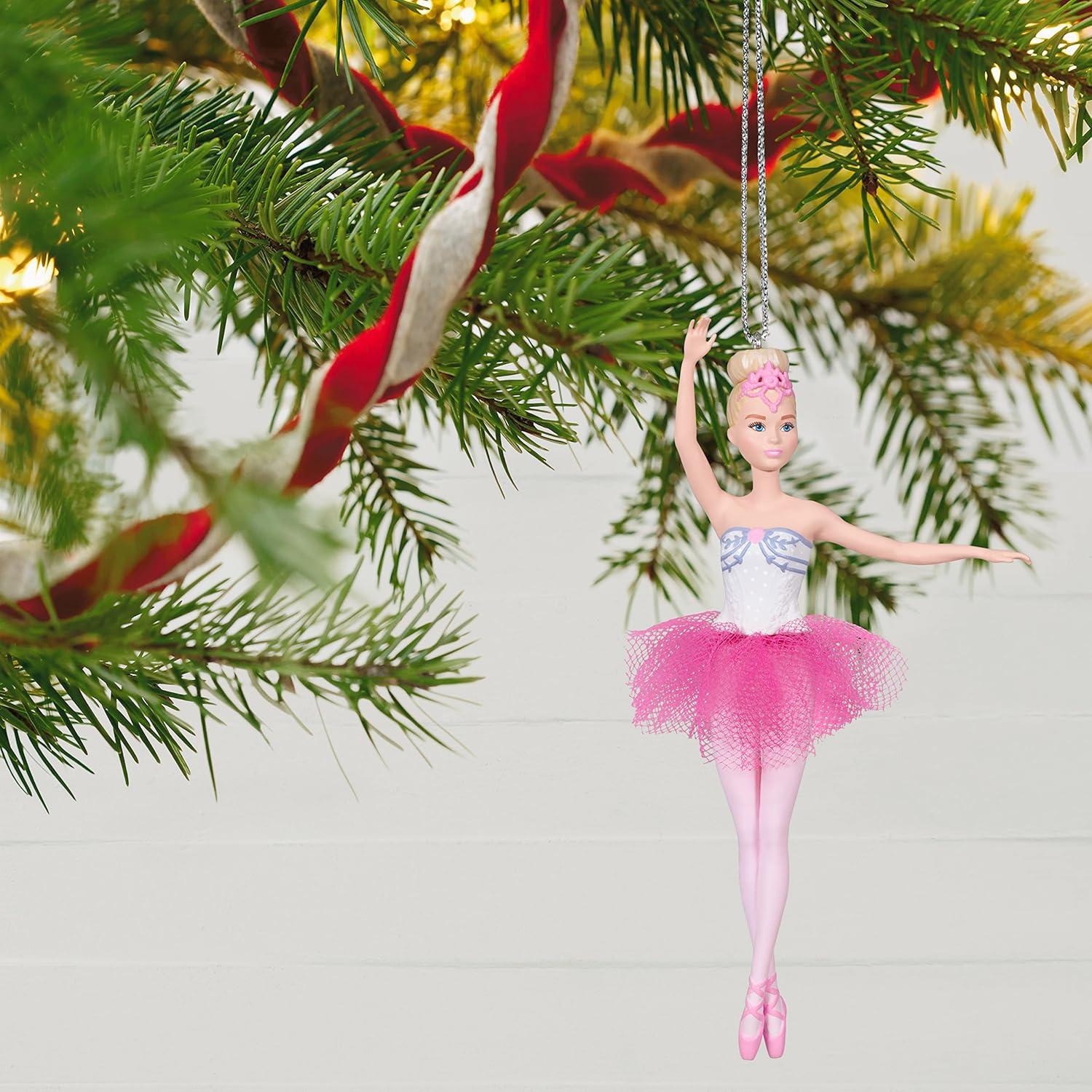 imageHallmark Keepsake Christmas Ornament 2025 Barbie Merriest Dreamhouse Musical with Light Gifts for Barbie FansBeautiful Ballerina Barbie