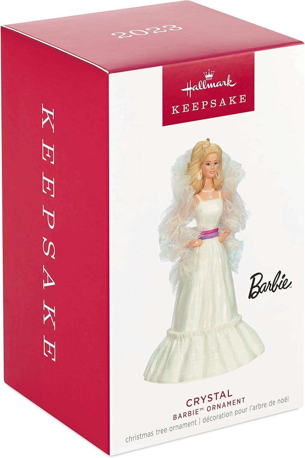 imageHallmark Keepsake Christmas Ornament 2025 Barbie Merriest Dreamhouse Musical with Light Gifts for Barbie FansCrystal Barbie