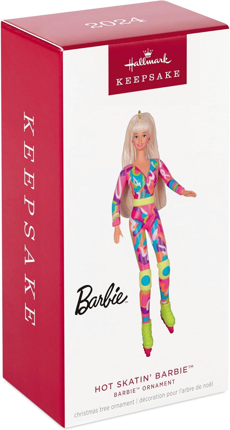 imageHallmark Keepsake Christmas Ornament 2025 Barbie Merriest Dreamhouse Musical with Light Gifts for Barbie FansHot Skatin Barbie