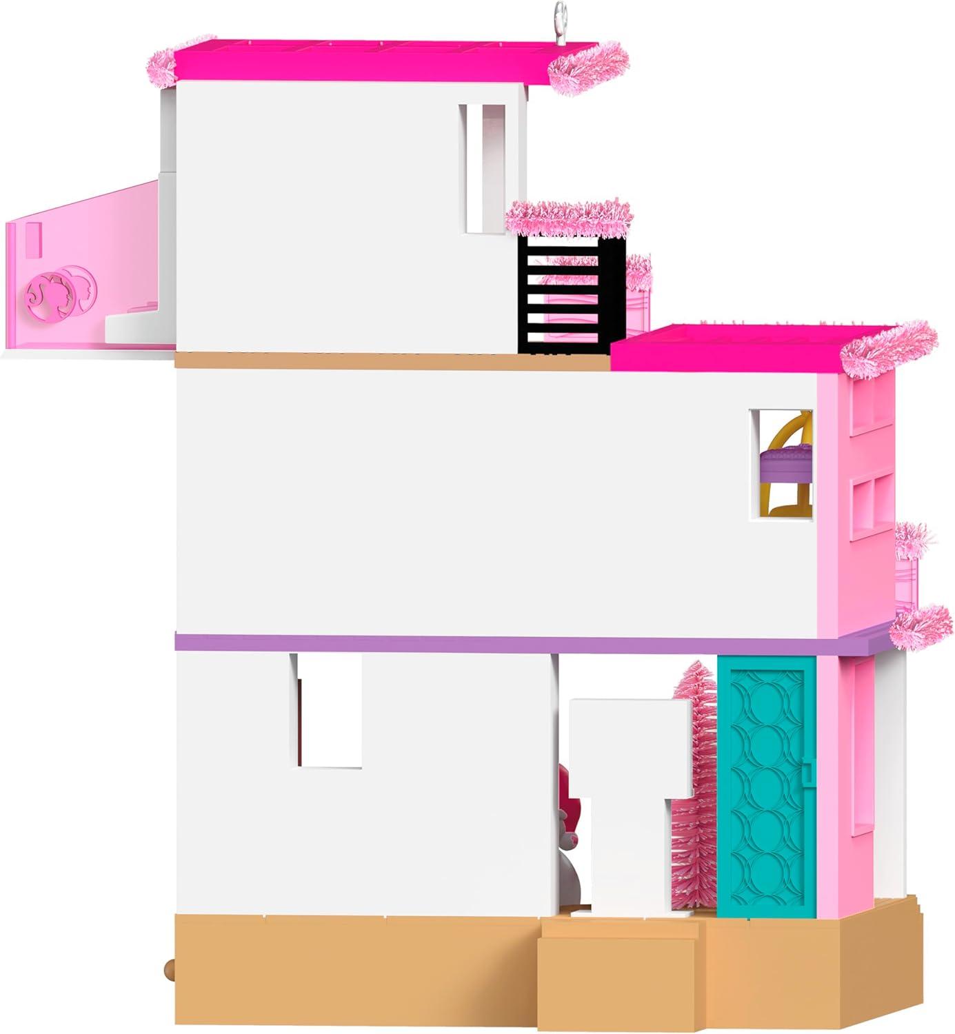 imageHallmark Keepsake Christmas Ornament 2025 Barbie Merriest Dreamhouse Musical with Light Gifts for Barbie FansMerriest Barbie Dream House