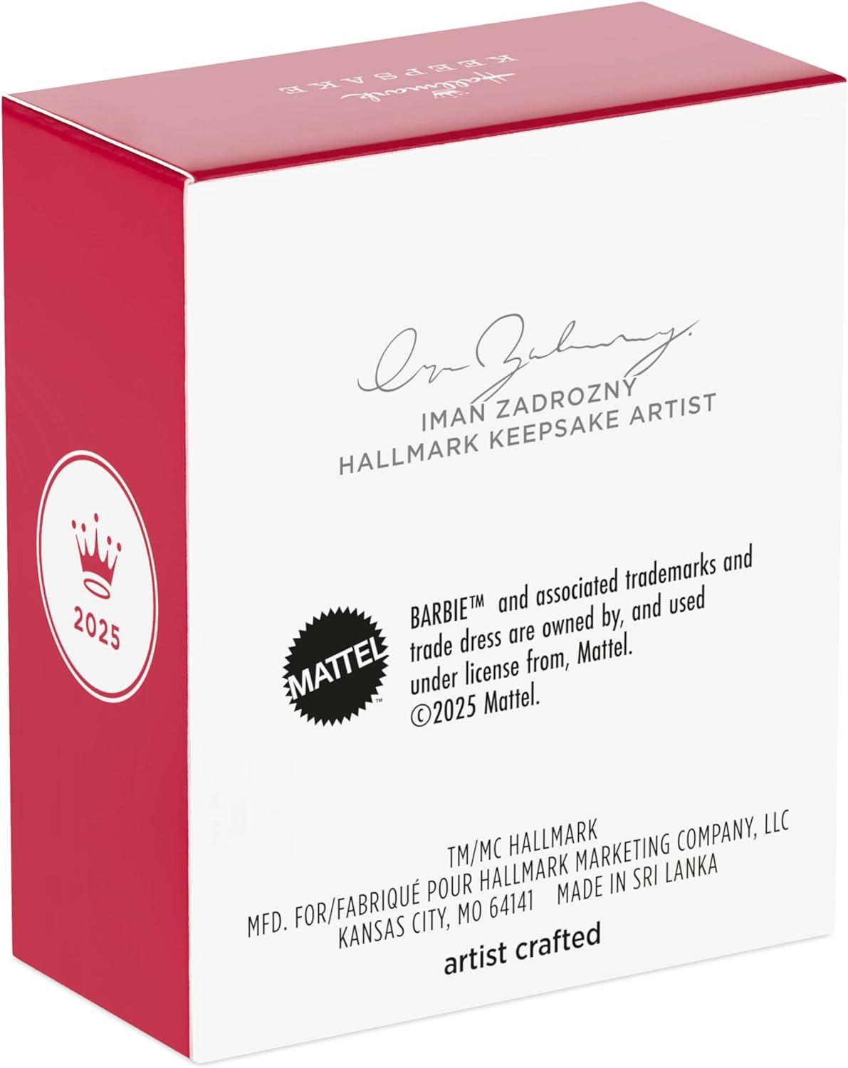 imageHallmark Keepsake Christmas Ornament 2025 Barbie Merriest Dreamhouse Musical with Light Gifts for Barbie FansSuperstar Barbie and Christie