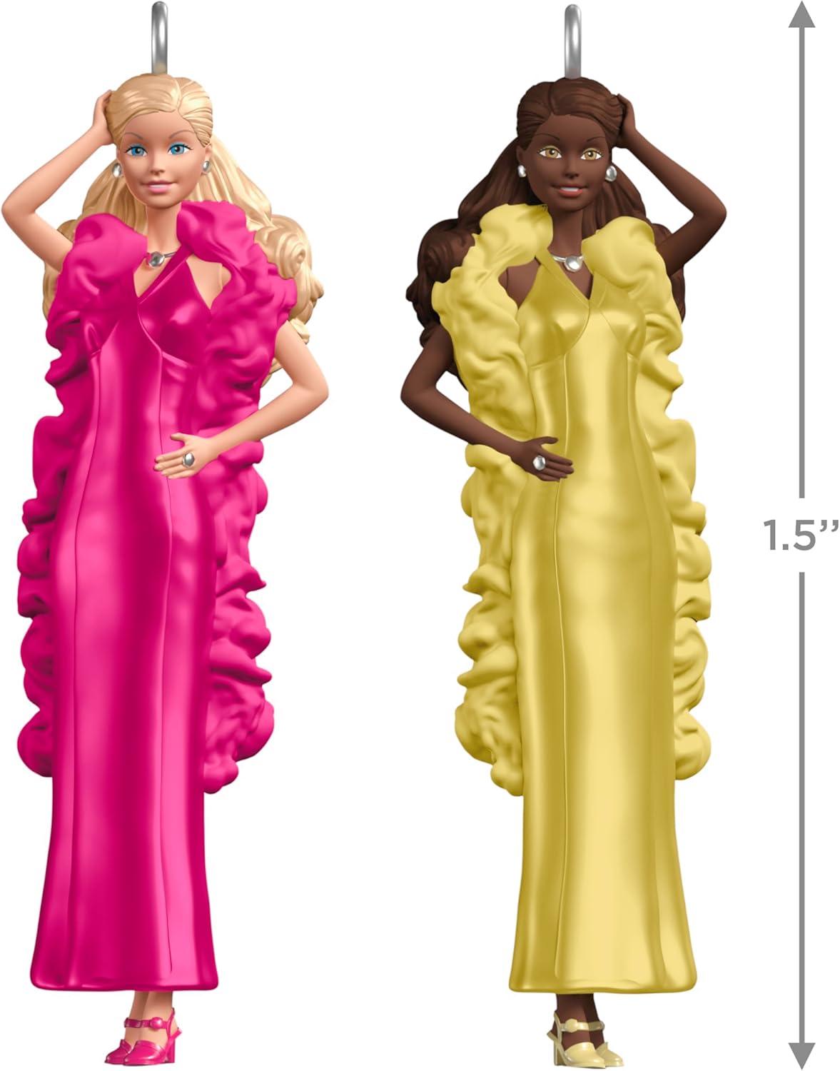 imageHallmark Keepsake Christmas Ornament 2025 Barbie Merriest Dreamhouse Musical with Light Gifts for Barbie FansSuperstar Barbie and Christie