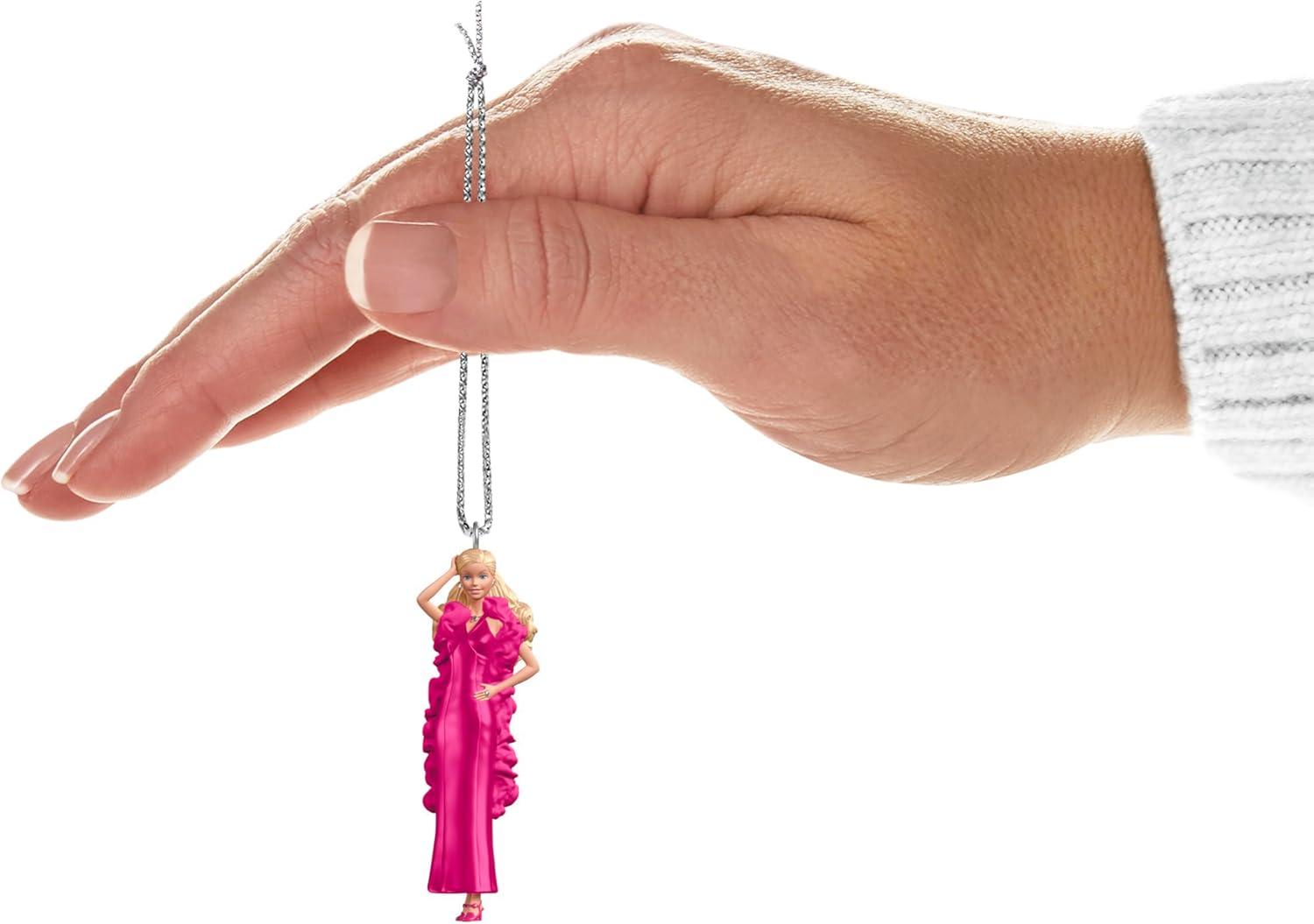 imageHallmark Keepsake Christmas Ornament 2025 Barbie Merriest Dreamhouse Musical with Light Gifts for Barbie FansSuperstar Barbie and Christie