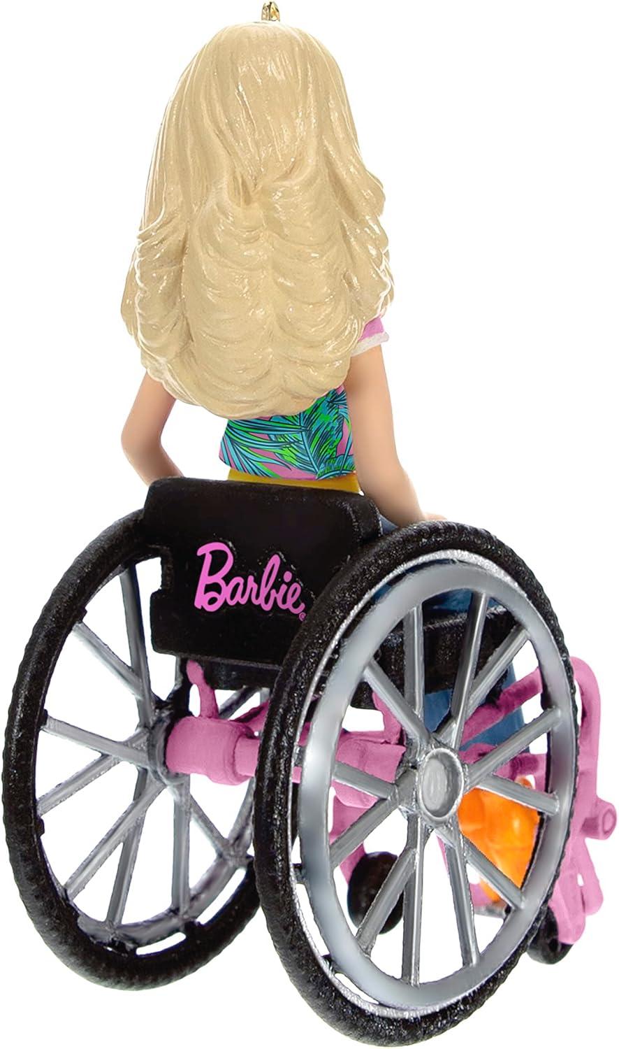 imageHallmark Keepsake Christmas Ornament 2025 Barbie On The Road Gifts for Barbie FansFashionista with Wheelchair
