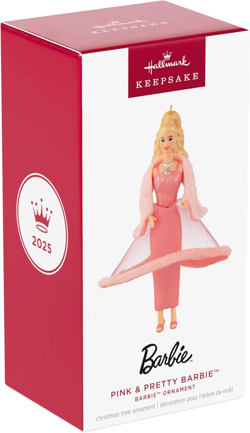 imageHallmark Keepsake Christmas Ornament 2025 Barbie Pink ampamp Pretty Gifts for Barbie FansBarbie Pink  Pretty