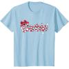 imageBarbie  Holiday Candy Cane Logo TShirtBaby Blue