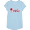 imageBarbie  Holiday Candy Cane Logo TShirtBaby Blue