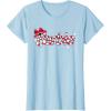 imageBarbie  Holiday Candy Cane Logo TShirtBaby Blue