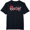 imageBarbie  Holiday Candy Cane Logo TShirtBlack