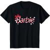 imageBarbie  Holiday Candy Cane Logo TShirtBlack