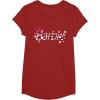 imageBarbie  Holiday Candy Cane Logo TShirtCranberry Red
