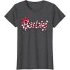 imageBarbie  Holiday Candy Cane Logo TShirtDark Heather Grey
