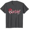 imageBarbie  Holiday Candy Cane Logo TShirtDark Heather Grey
