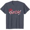 imageBarbie  Holiday Candy Cane Logo TShirtHeather Blue