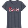 imageBarbie  Holiday Candy Cane Logo TShirtHeather Blue