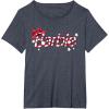 imageBarbie  Holiday Candy Cane Logo TShirtHeather Blue