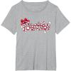 imageBarbie  Holiday Candy Cane Logo TShirtHeather Grey