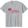 imageBarbie  Holiday Candy Cane Logo TShirtHeather Grey