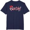 imageBarbie  Holiday Candy Cane Logo TShirtNavy Blue
