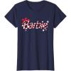 imageBarbie  Holiday Candy Cane Logo TShirtNavy Blue