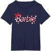 imageBarbie  Holiday Candy Cane Logo TShirtNavy Blue