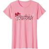 imageBarbie  Holiday Candy Cane Logo TShirtPink