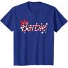 imageBarbie  Holiday Candy Cane Logo TShirtRoyal Blue