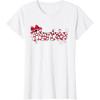 imageBarbie  Holiday Candy Cane Logo TShirtWhite