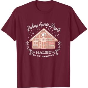 imageBarbie  Baking Spirits Bright Malibu Bake Shoppe TShirtBurgundy