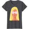 imageBarbie  60th Anniversary Yellow Hair TShirtDark Heather Grey