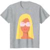 imageBarbie  60th Anniversary Yellow Hair TShirtHeather Grey