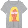 imageBarbie  60th Anniversary Yellow Hair TShirtHeather Grey