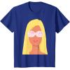 imageBarbie  60th Anniversary Yellow Hair TShirtRoyal Blue