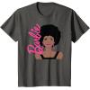 imageBarbie  Afro Barbie  Portrait TShirtAsphalt Grey