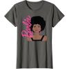 imageBarbie  Afro Barbie  Portrait TShirtAsphalt Grey