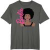 imageBarbie  Afro Barbie  Portrait TShirtAsphalt Grey