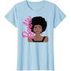 imageBarbie  Afro Barbie  Portrait TShirtBaby Blue
