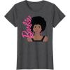 imageBarbie  Afro Barbie  Portrait TShirtDark Heather Grey