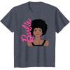 imageBarbie  Afro Barbie  Portrait TShirtHeather Blue