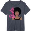 imageBarbie  Afro Barbie  Portrait TShirtHeather Blue