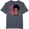 imageBarbie  Afro Barbie  Portrait TShirtHeather Blue